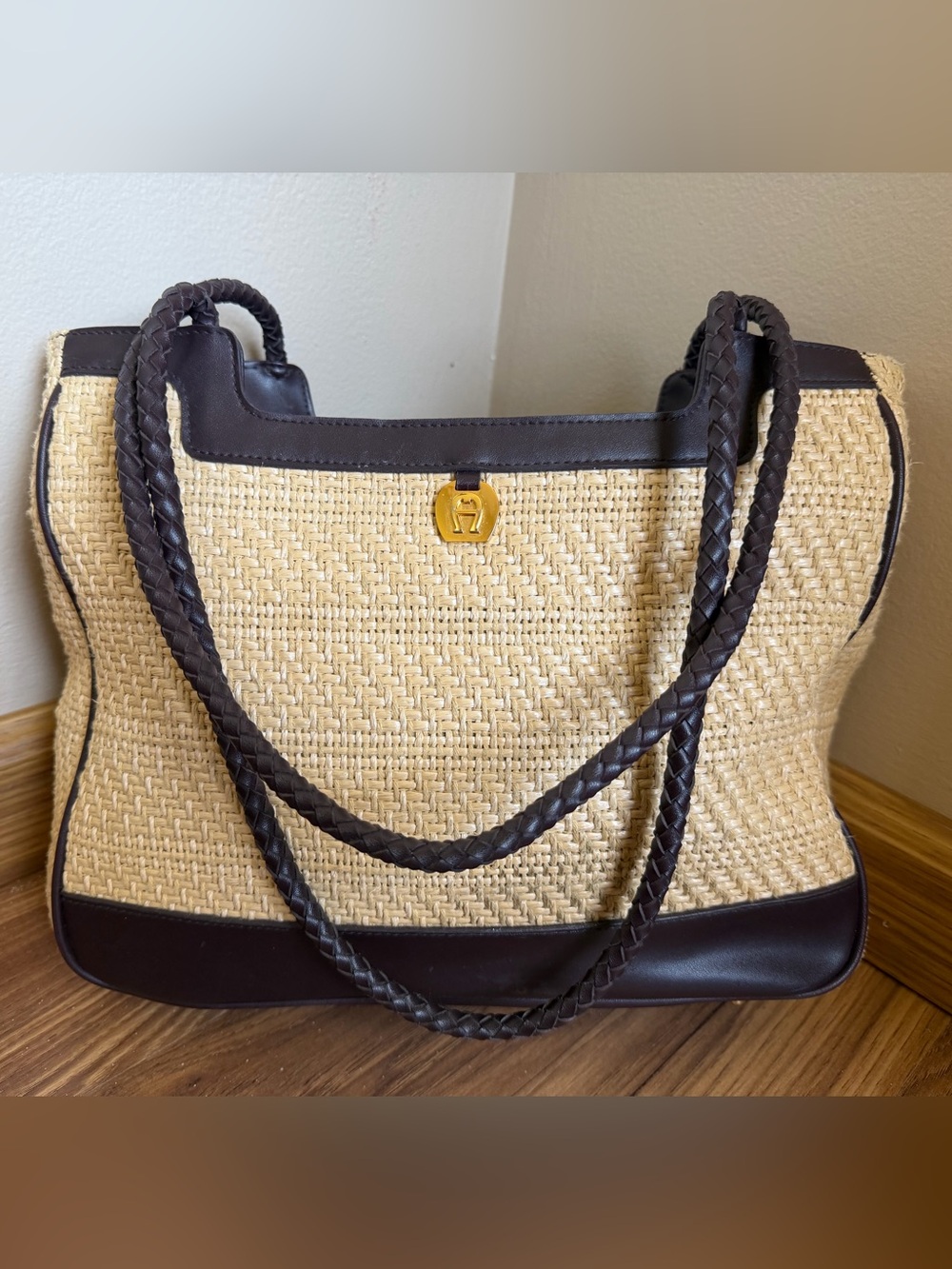 Etienne Aigner Straw Purse